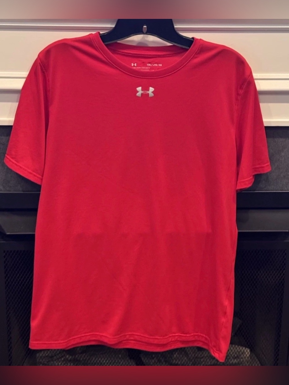 Under Armour Boys Red Heat Gear Loose Fit Shirt